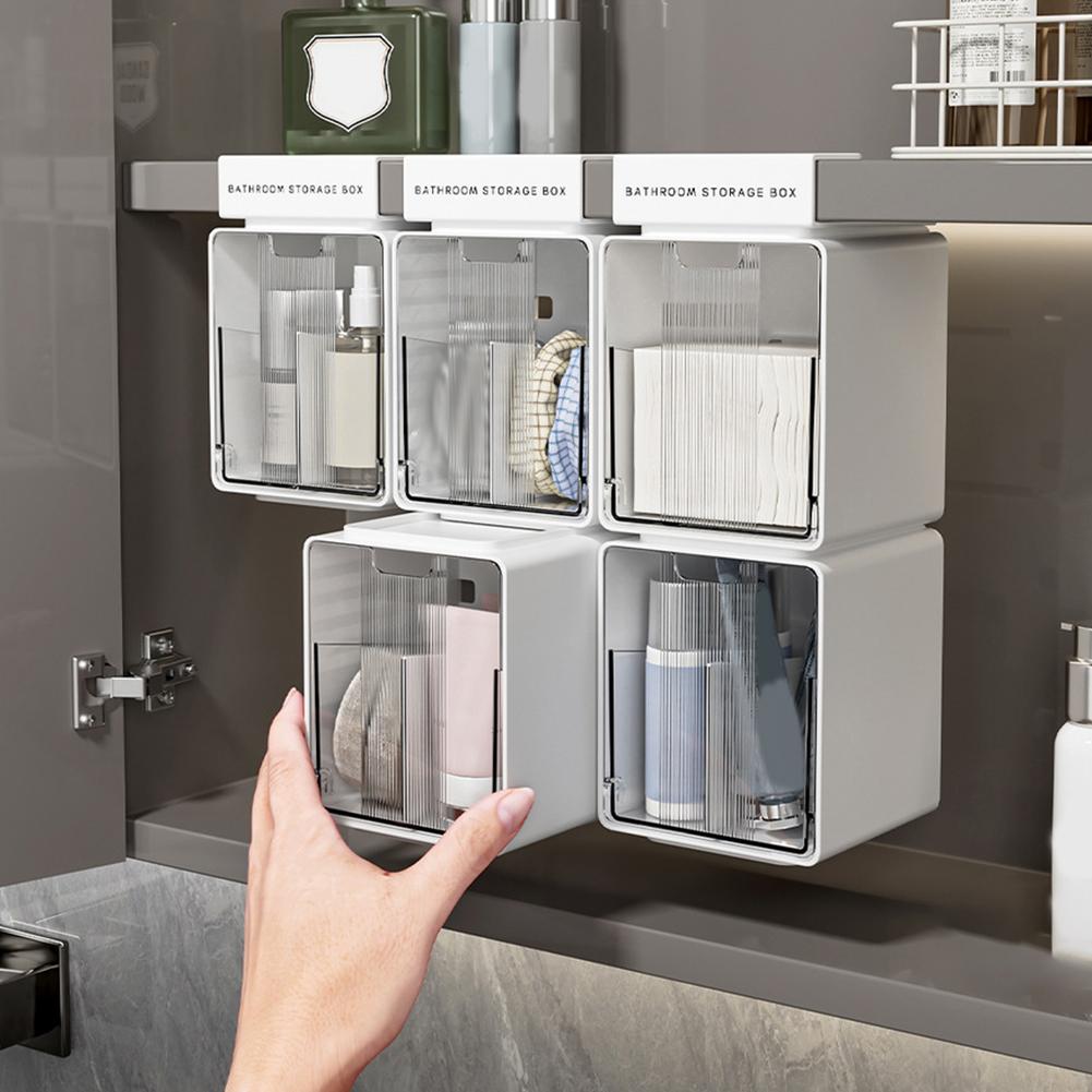 Home Goods Bathroom Cabinets - Clear Bathroom Pull-Out Storage Box For