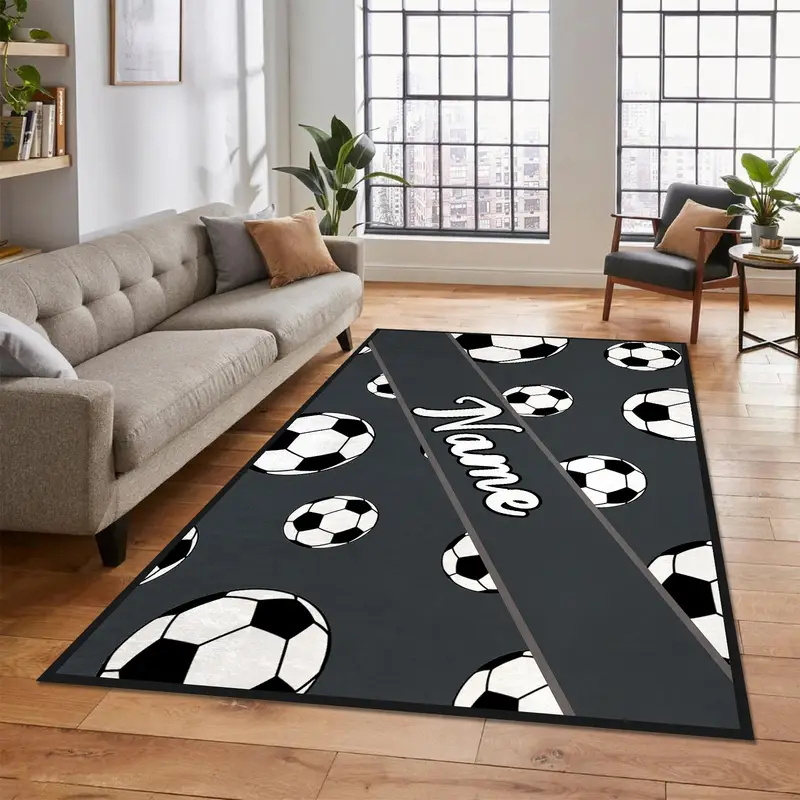 Custom Name Football Mat - Per - Home Bathroom Name avaliação e preço