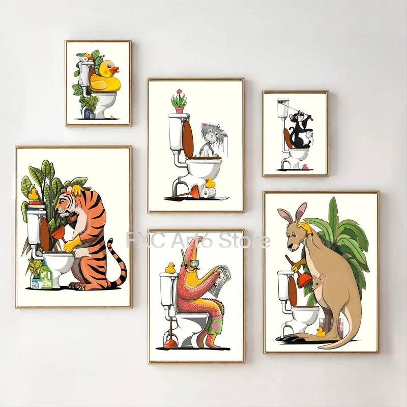 1PCS Frameless Fun Bathroom An - Toilet Paper Holder avaliação e preço
