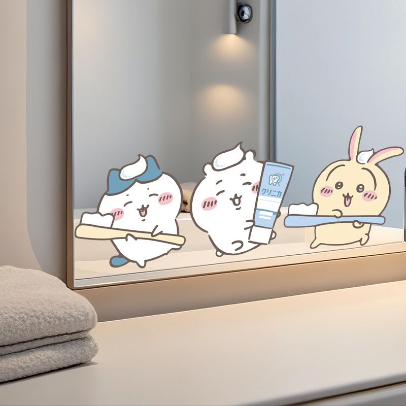 Hot Chiikawa Mirror Stickers S - Home Edit Bathroom avaliação e preço
