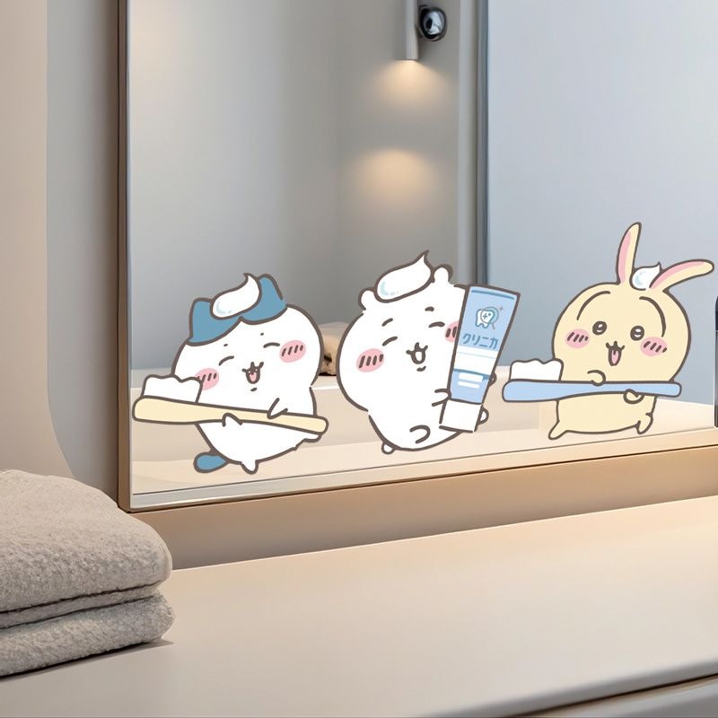 Hot Chiikawa Mirror Stickers S - Home Edit Bathroom avaliação e preço