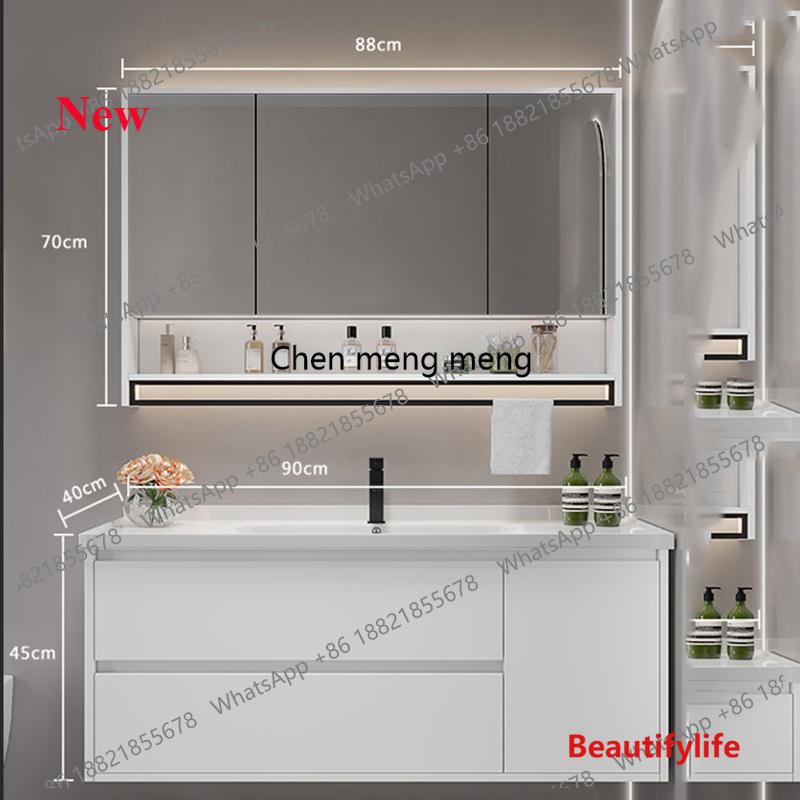 a48 Vintage Partition Bathroom - Home Bathroom Vanity Combo avaliação e preço