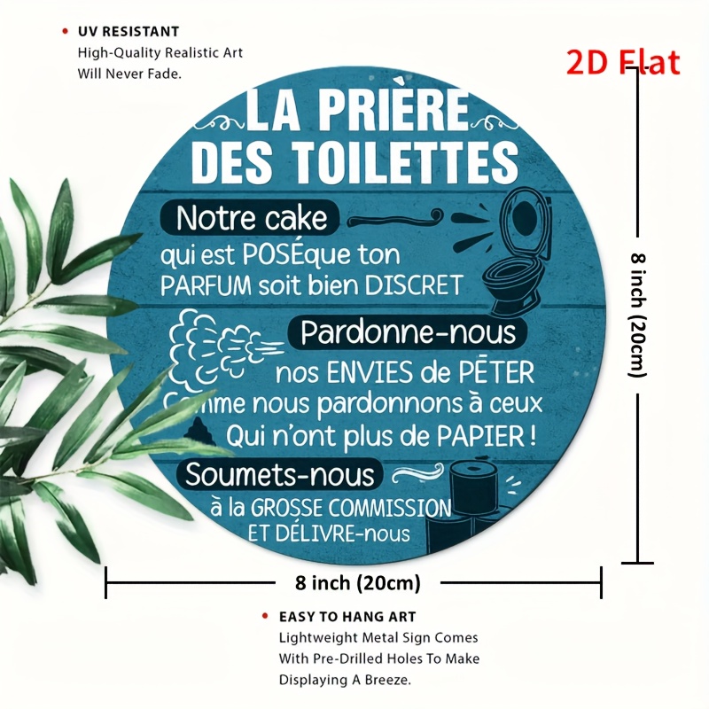La Prière Des Toilettes Funny  - Home Bathroom Reno avaliação e preço