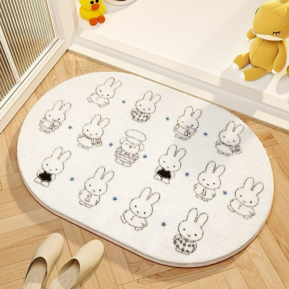 Miffy Cartoon Floor Mat Soft I - Home Edit Bathroom avaliação e preço