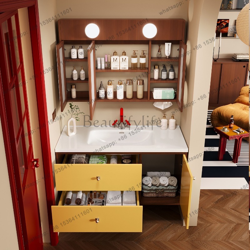 LJY Sink Wall Bathroom Cabinet - Home Bathroom Vanity Combo avaliação e preço