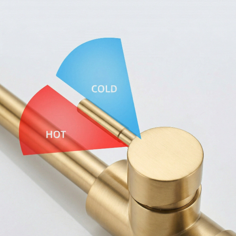 Stainless Steel Brushed Gold F - Home Hardware Bathroom Faucets avaliação e preço