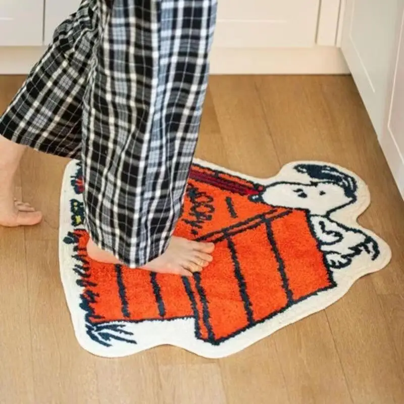 Lovely Snoopy Cartoon Floor Ma - Home Edit Bathroom avaliação e preço