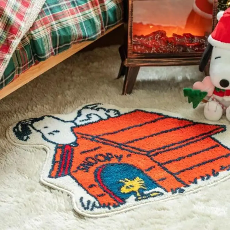 Lovely Snoopy Cartoon Floor Ma - Home Edit Bathroom avaliação e preço