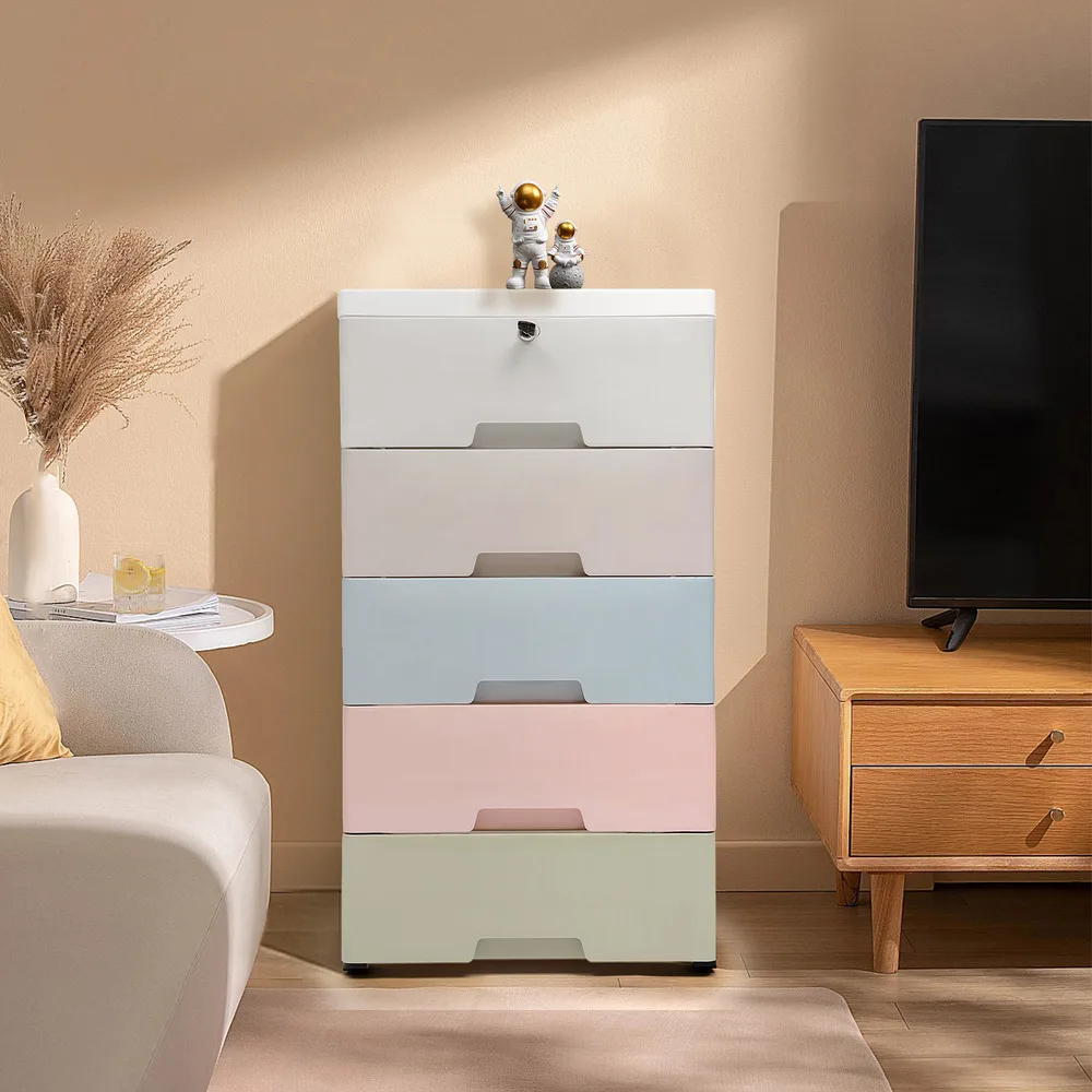 5-Drawer Plastic Storage Cabin - Home Goods Bathroom Cabinets avaliação e preço