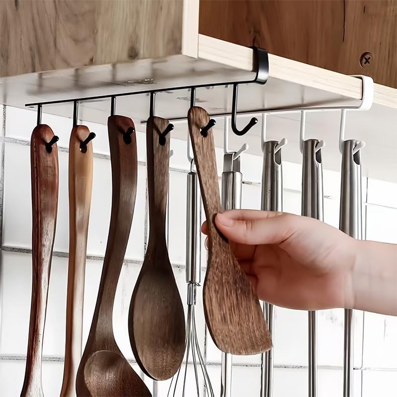 1/2/3PC 6 Hooks Kitchen Cabine - Home Goods Bathroom Cabinets avaliação e preço