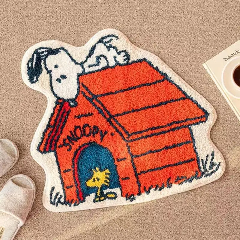 Cute Snoopy Cartoon Floor Mat  - Home Edit Bathroom avaliação e preço