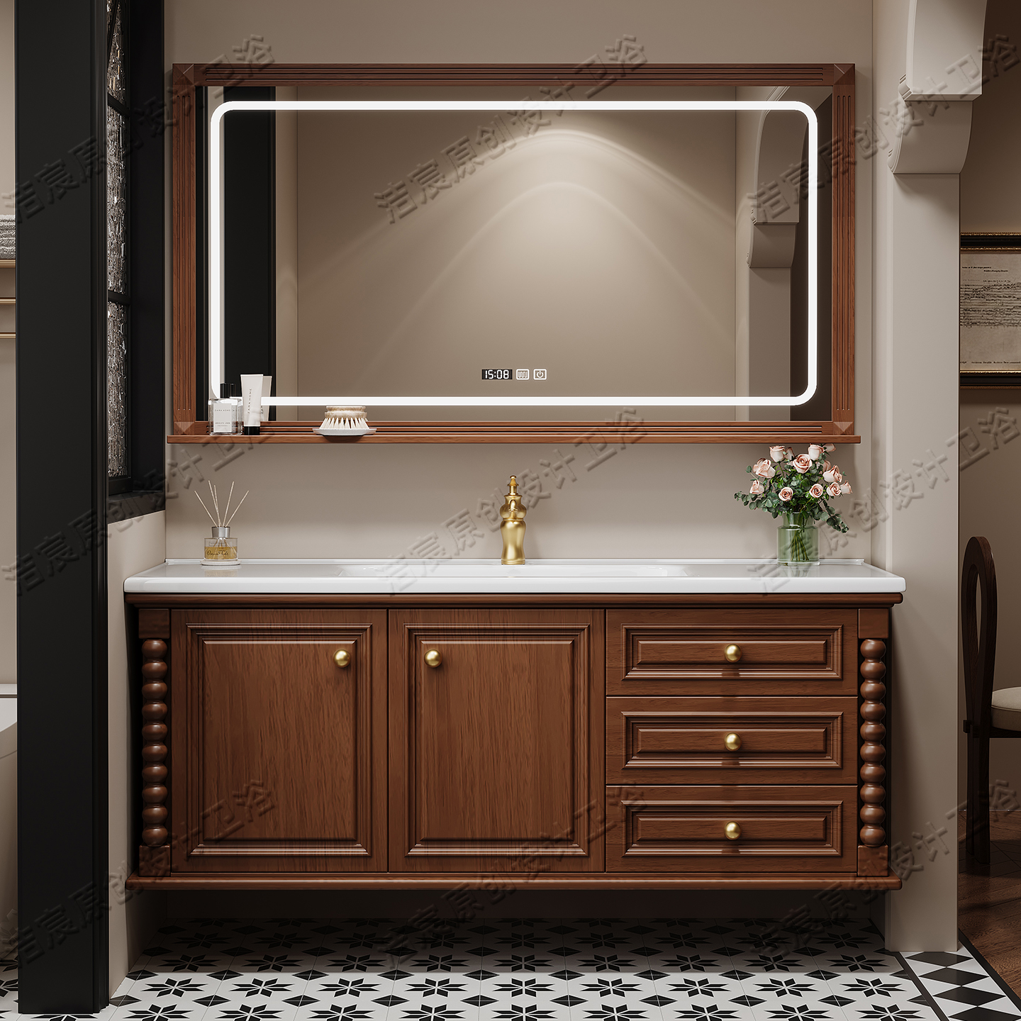 Storage Drawers Cupboard Toile - Home Bathroom Vanity Combo avaliação e preço