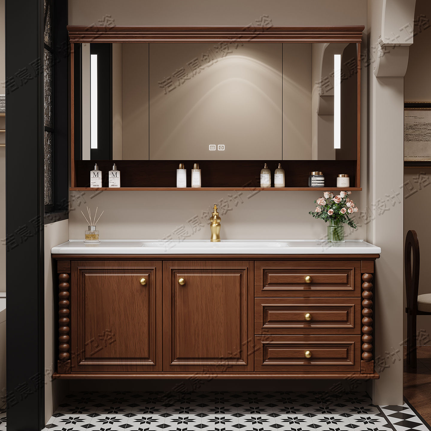 Storage Drawers Cupboard Toile - Home Bathroom Vanity Combo avaliação e preço