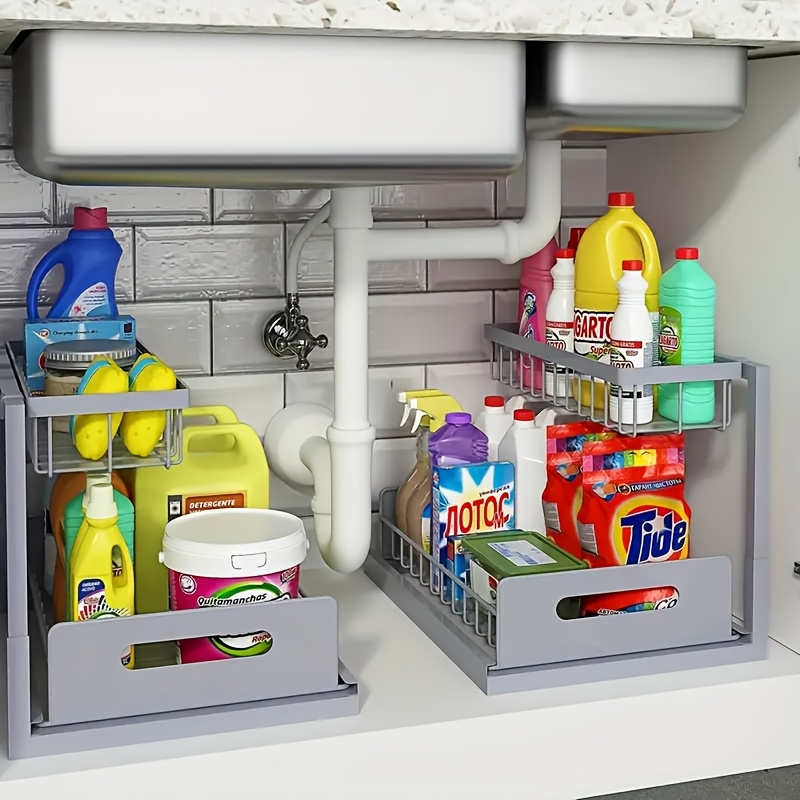 Pull-Out Under Sink Organizer, - Home Goods Bathroom Cabinets avaliação e preço