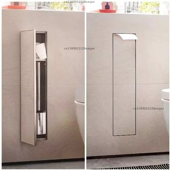 304 Stainless Steel Embedded W - Toilet Paper Holder avaliação e preço