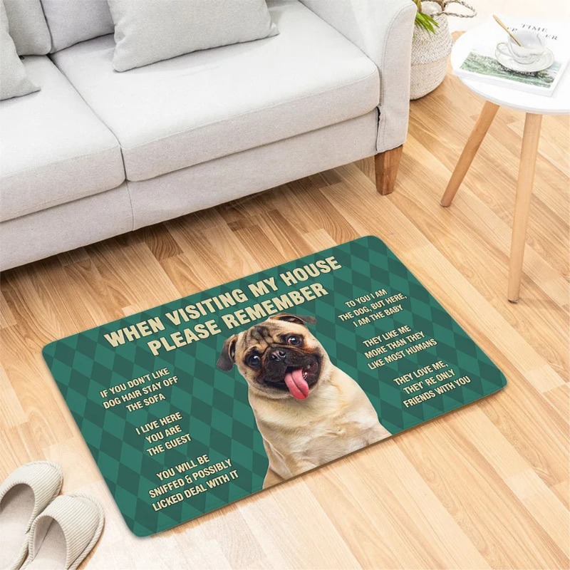 Dog Funny Door Mat Small Carpe - Home Bathroom Reno avaliação e preço
