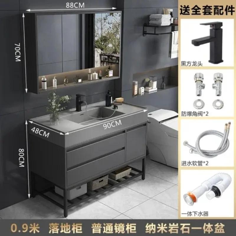 Luxury Modern Wall Shelf Bathr - Home Bathroom Vanity Combo avaliação e preço