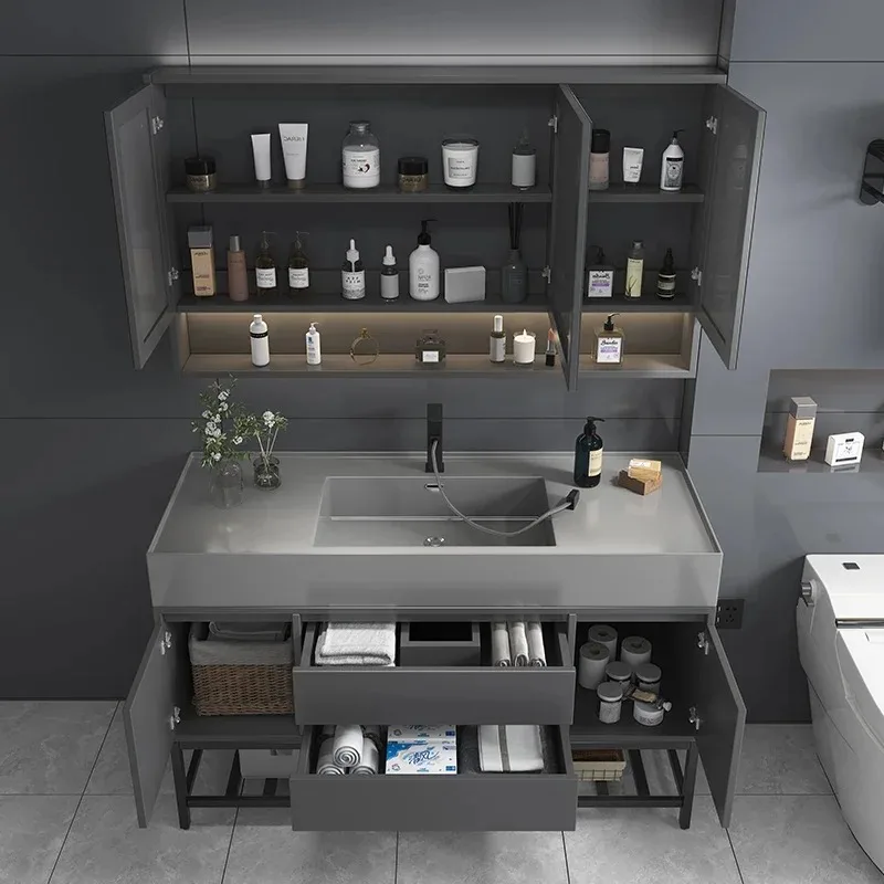 Luxury Modern Wall Shelf Bathr - Home Bathroom Vanity Combo avaliação e preço