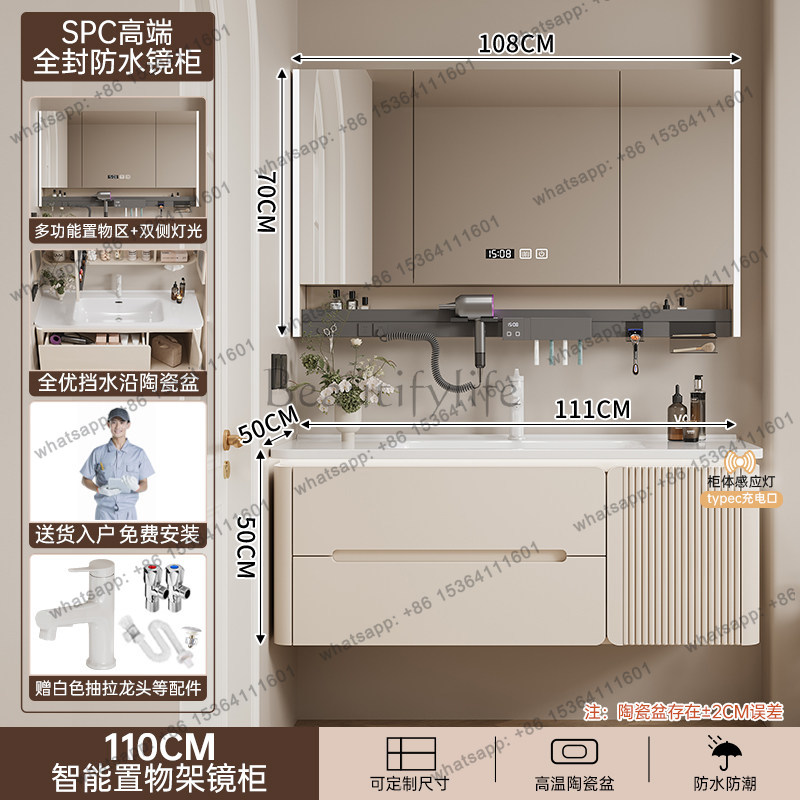 LJYLuxury Modern Bathroom Cabi - Home Bathroom Vanity Combo avaliação e preço