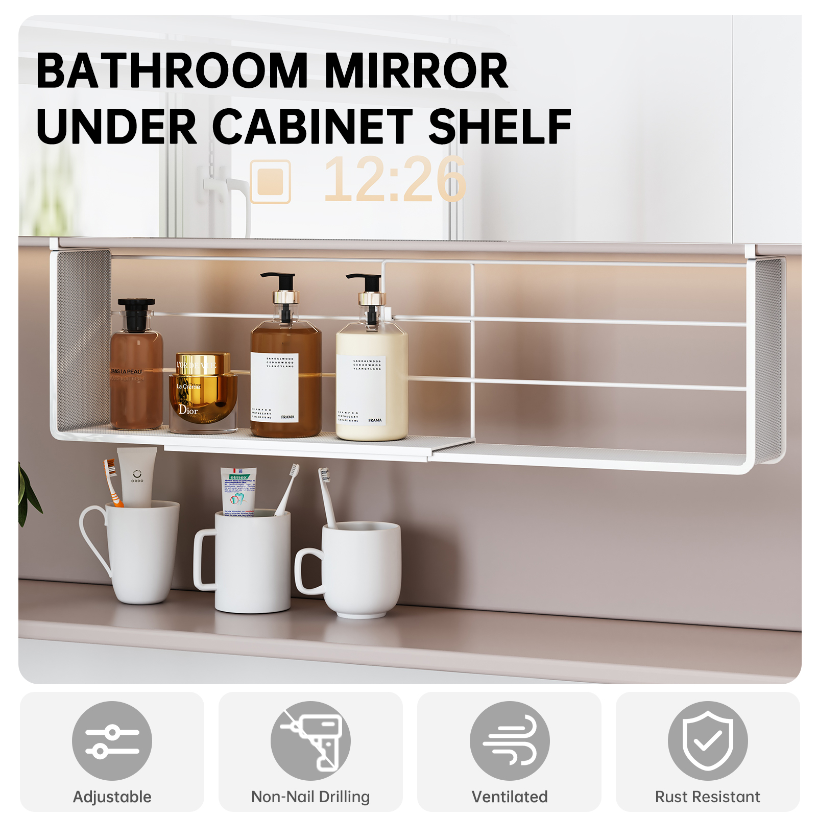 Mirror Cabinet Storage Box wit - Home Goods Bathroom Cabinets avaliação e preço