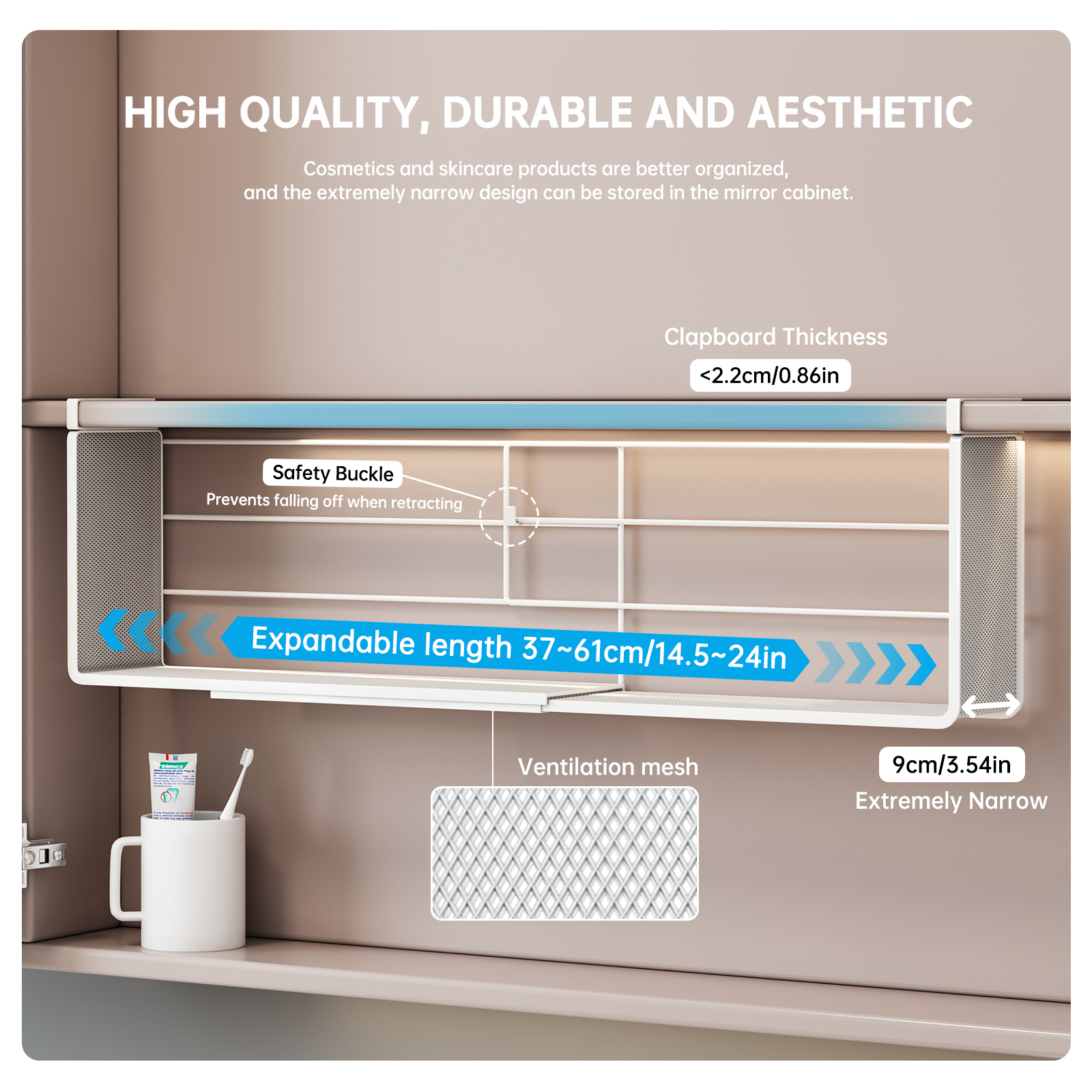 Mirror Cabinet Storage Box wit - Home Goods Bathroom Cabinets avaliação e preço
